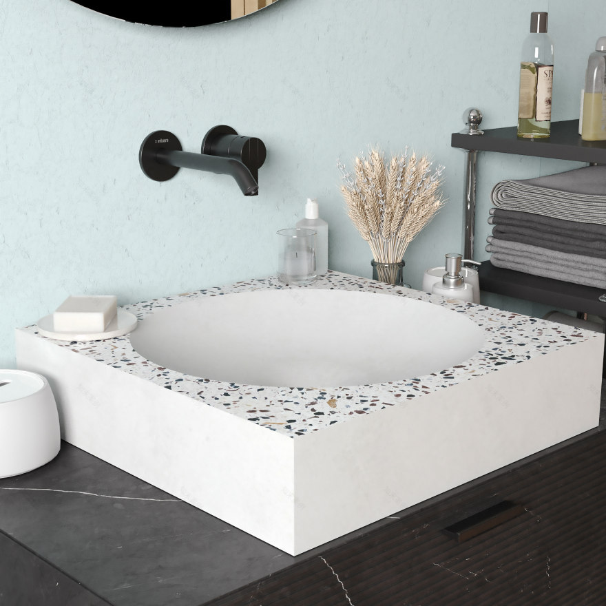 Concrete washbasin Jonny(乔尼混凝土洗手盆)-9