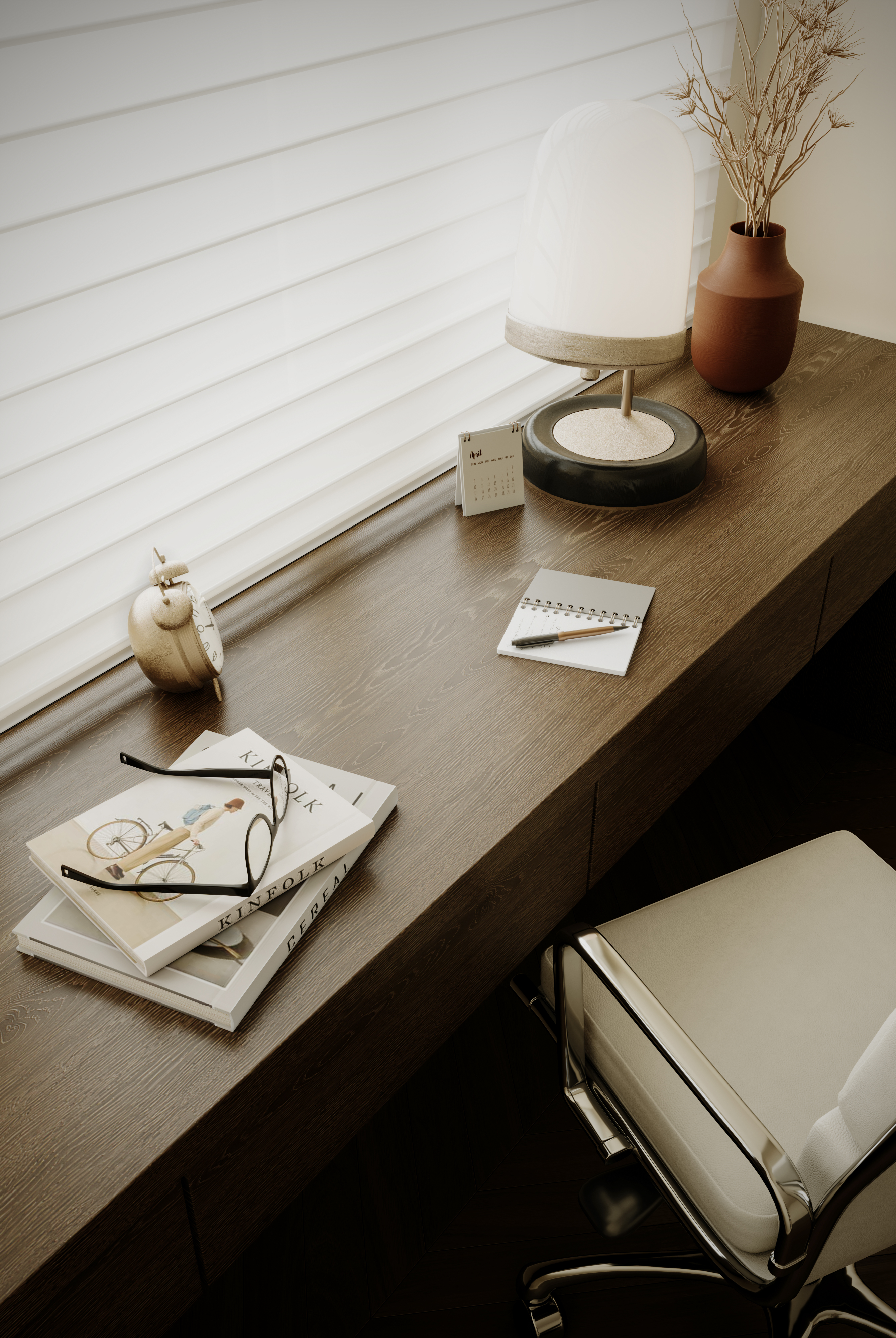 近期渲染作品----奶油色私宅-17