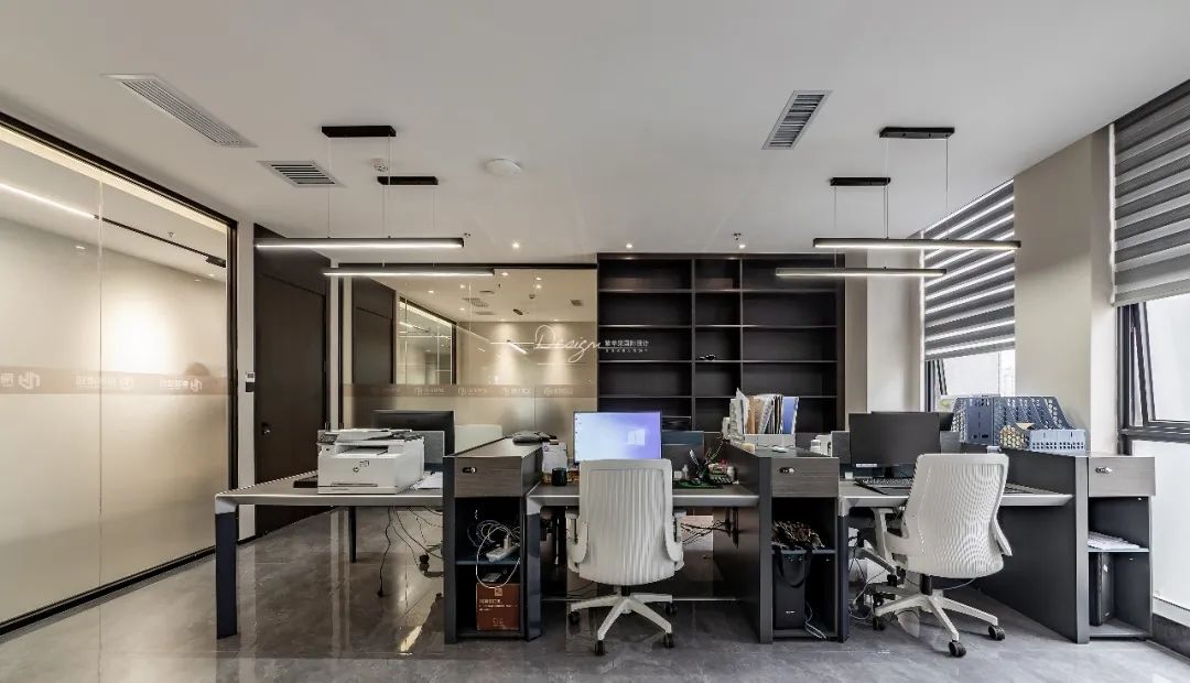 现代中式办公室设计丨中国昆明丨紫苹果国际设计-5