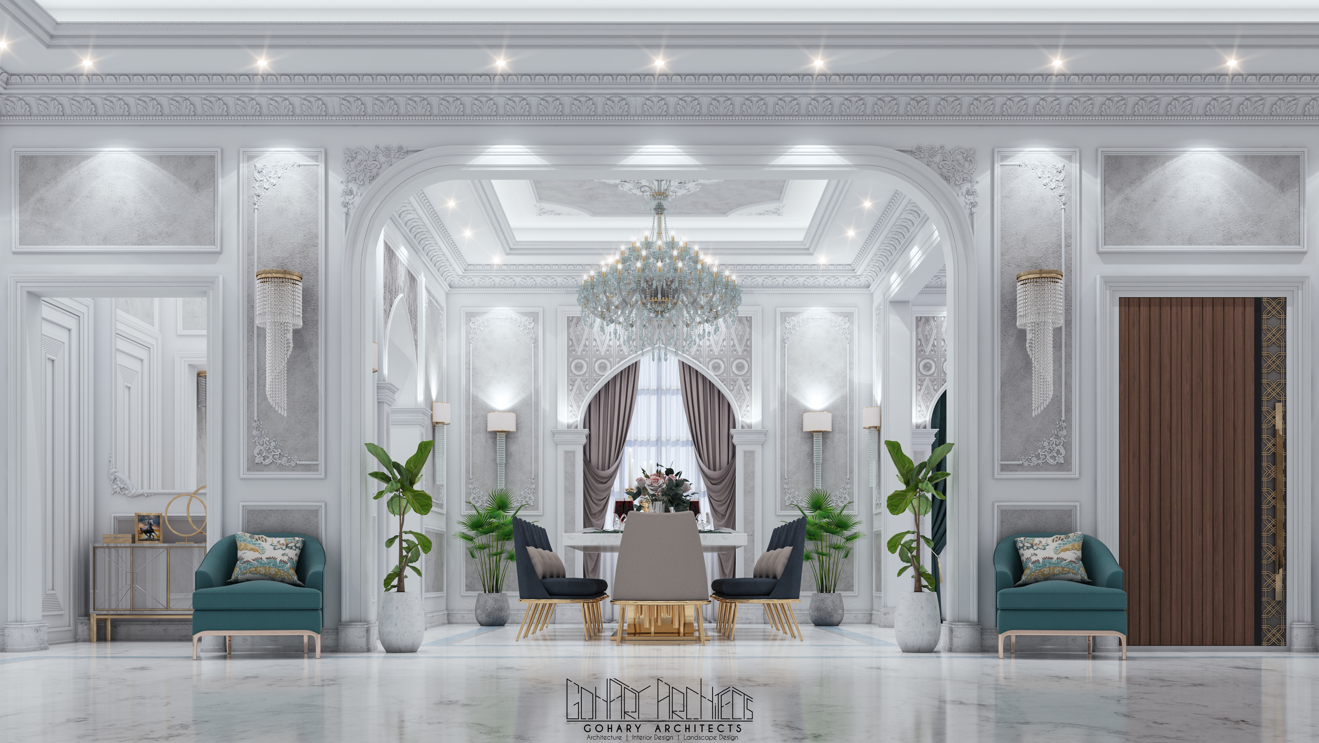 Neo Classic 坐,餐,洗区丨沙特阿拉伯丨GOHARY ARCHITECTS-7