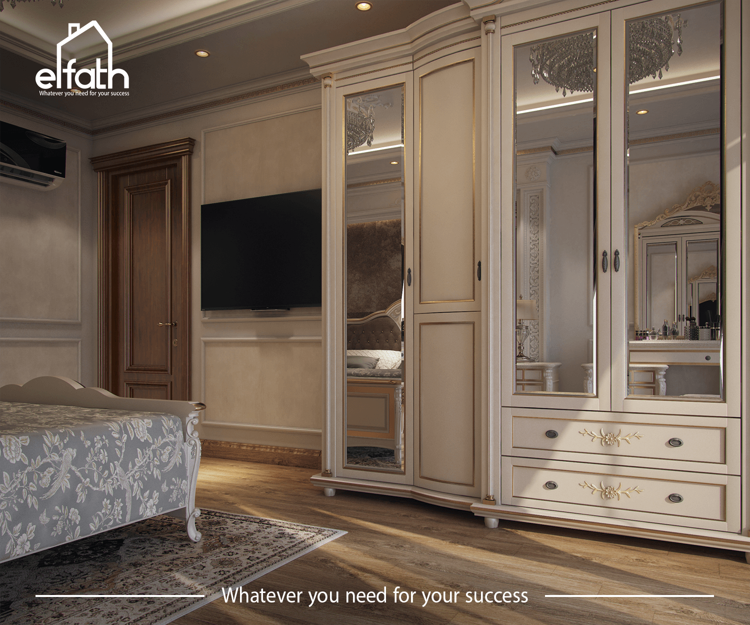 Resident home classic Bedroom design-7