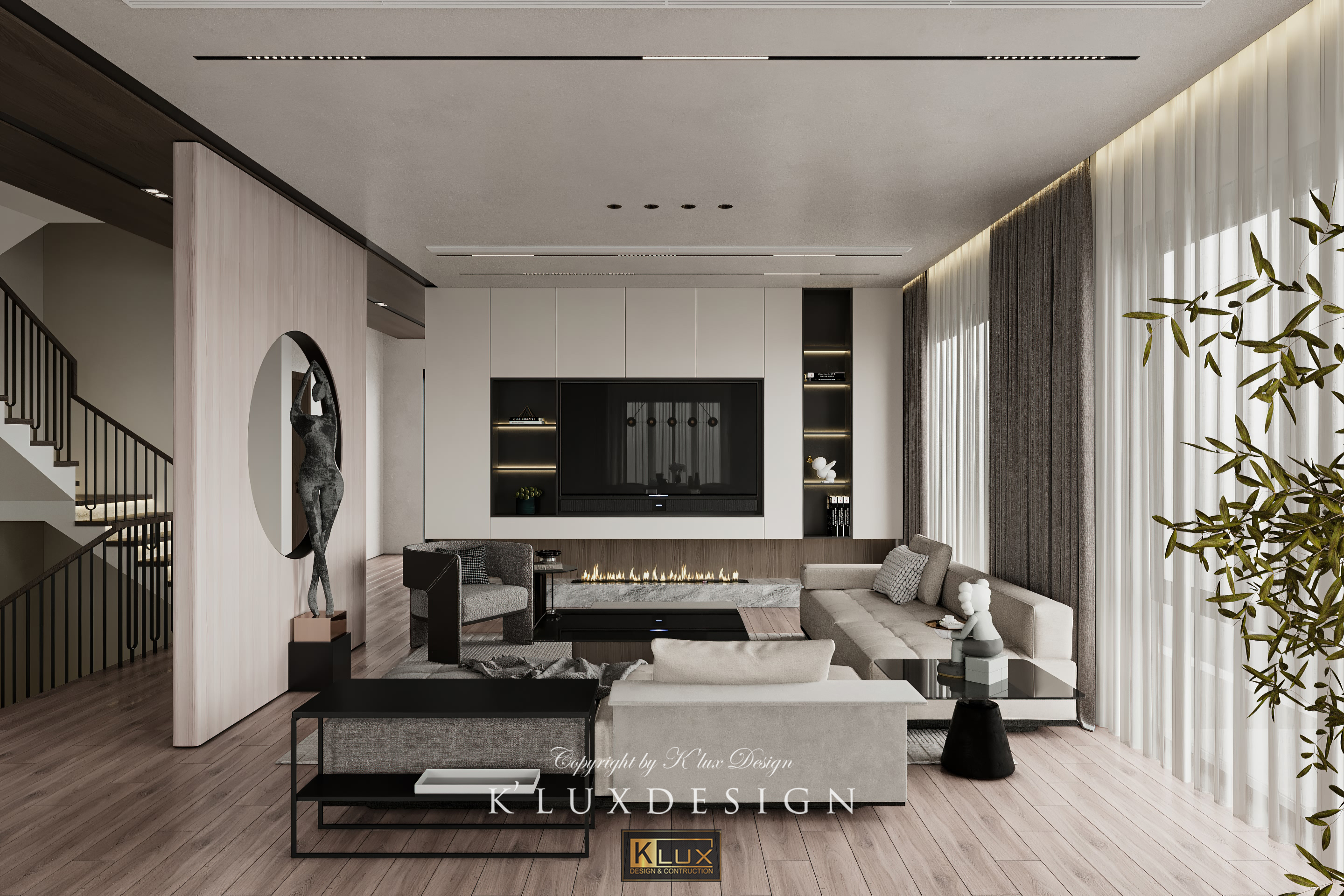 BT 越南兴别墅室内改造项目丨越南河内丨K'lux design-10