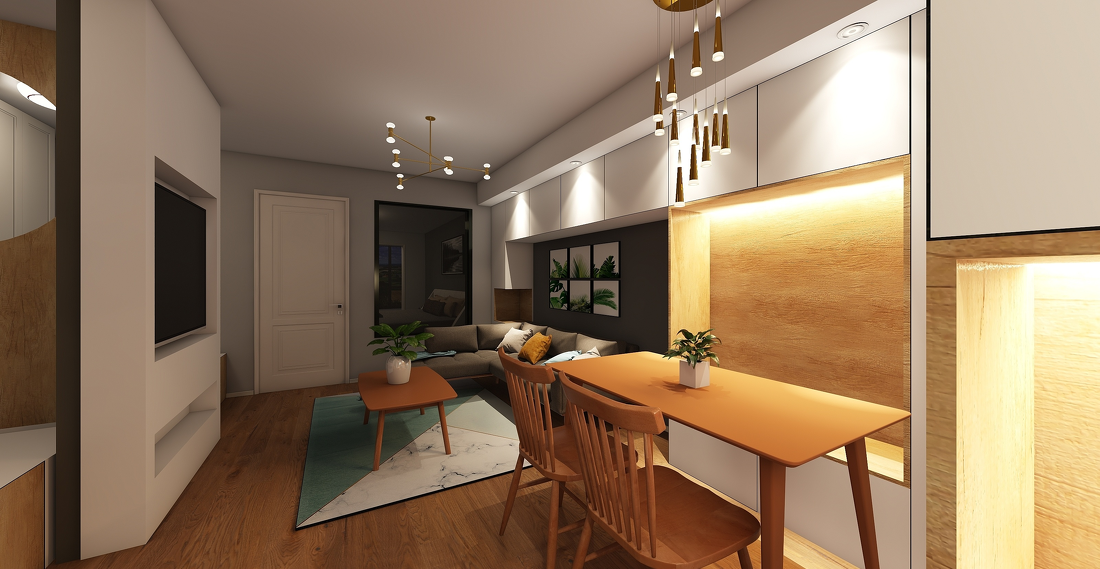 
2居改爆改4居室 -1