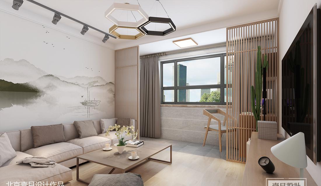 温馨北欧风小家，定制榻榻米、高级灰空间-1