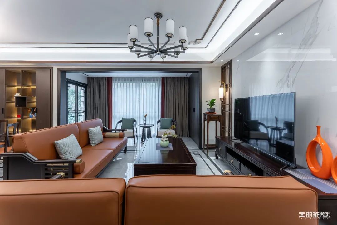 俊豪城西区新中式风格装修丨美的家装饰工程中心-54