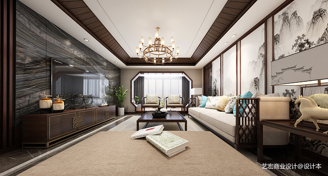 128万元休闲空间320平米装修案例-11