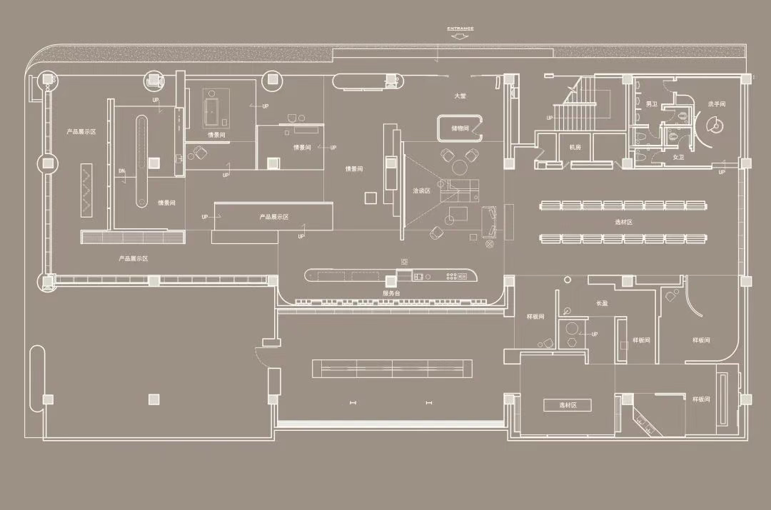 博思道设计丨佛山瓷砖展厅-43