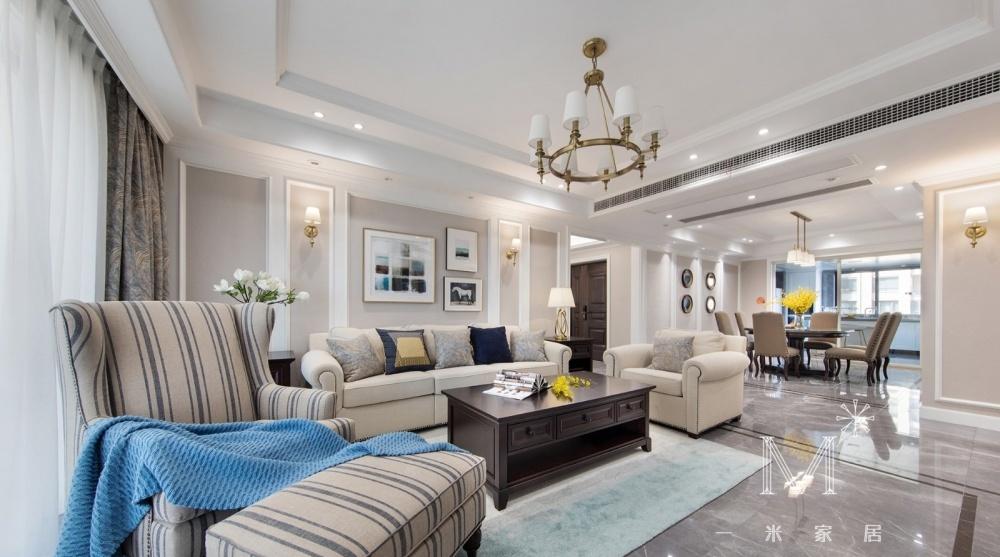 平层丨【一米家居】琉光240㎡现代美式-26