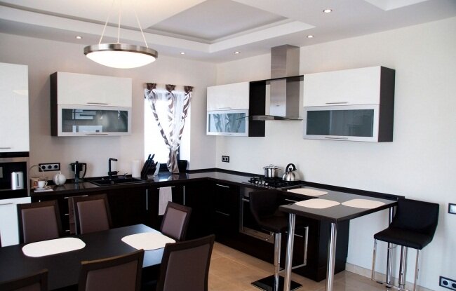 30平米厨房与客厅合并空间设计-74