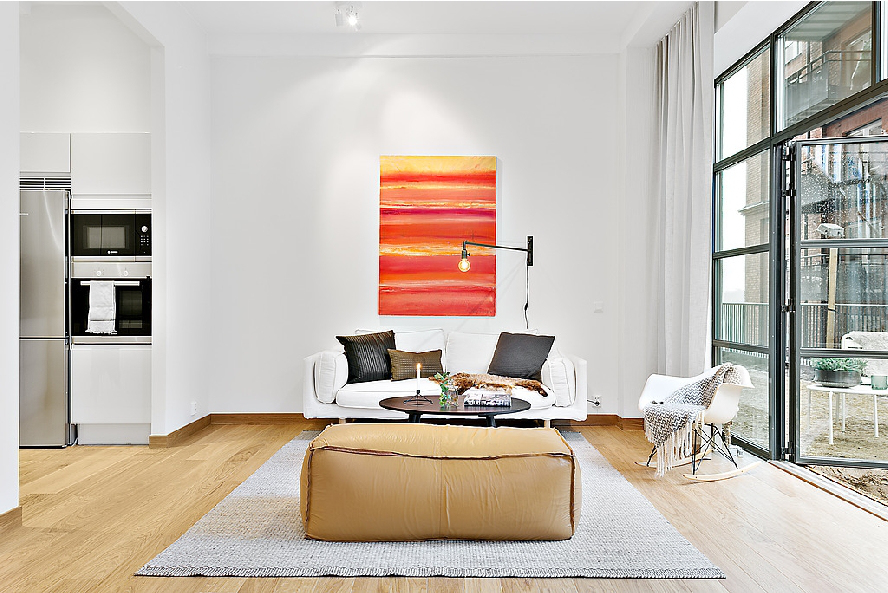 斯德哥尔摩带海港景观的纽约风格 loft丨瑞典斯德哥尔摩-6