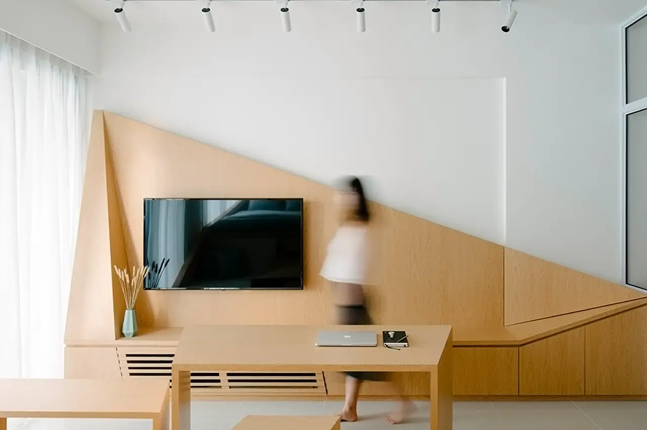 新加坡 43m2 公寓，Metre Architects 打造多功能空间-6