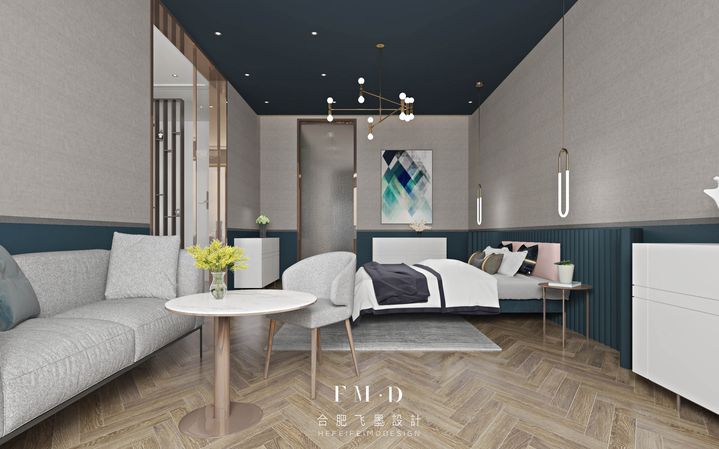 合肥飞墨设计新作 | 柏悦公馆——简约解构美学之家-35