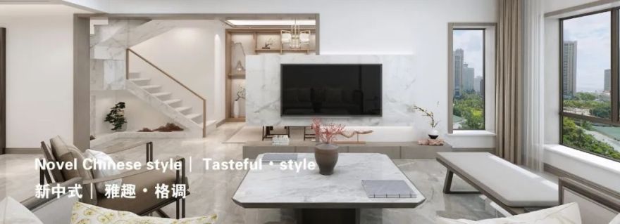 新中式雅趣•格调 | 富华公馆 200㎡复式楼设计-2