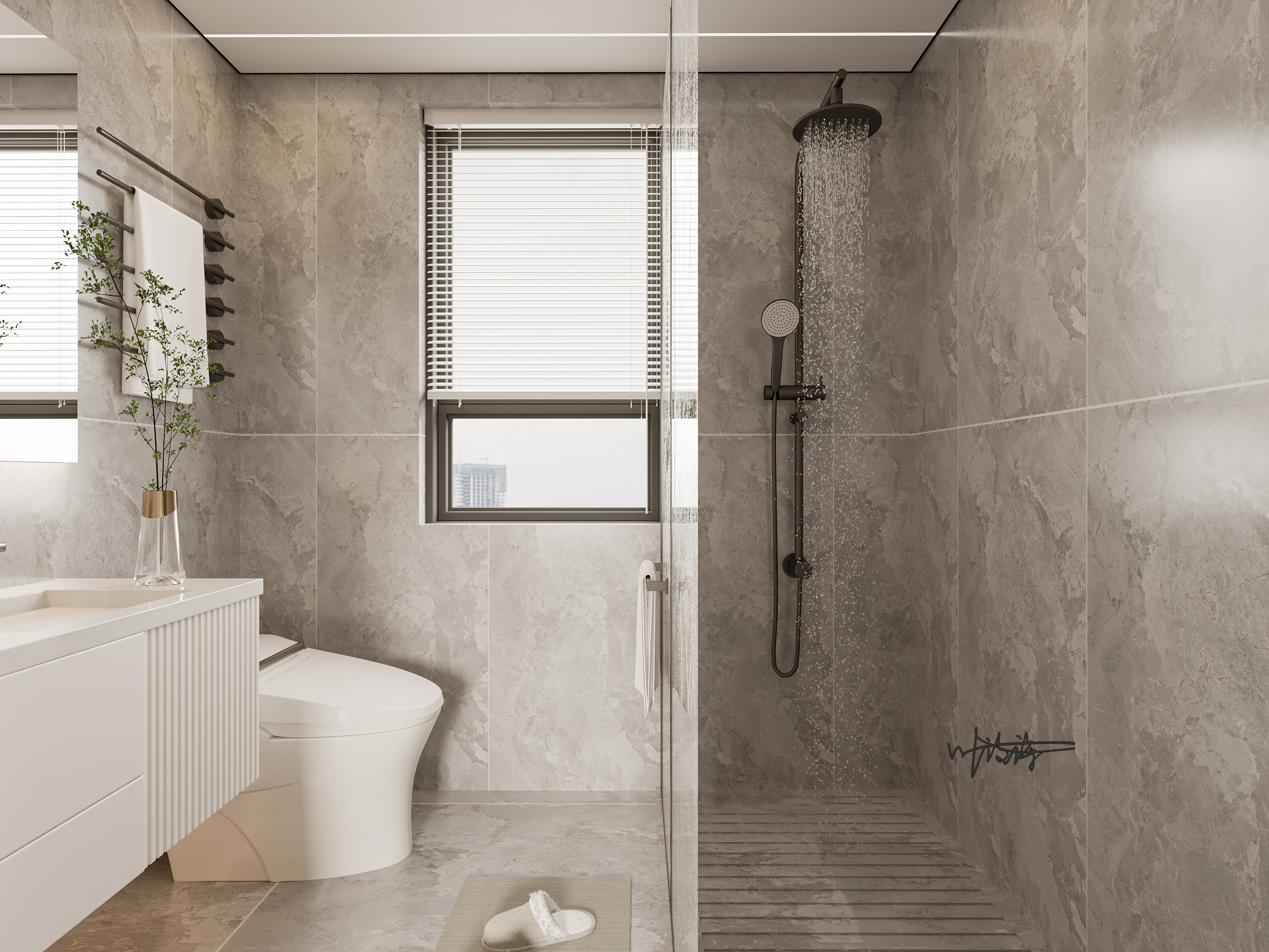 现代轻奢风|暖色系舒适惬意高级住宅-6