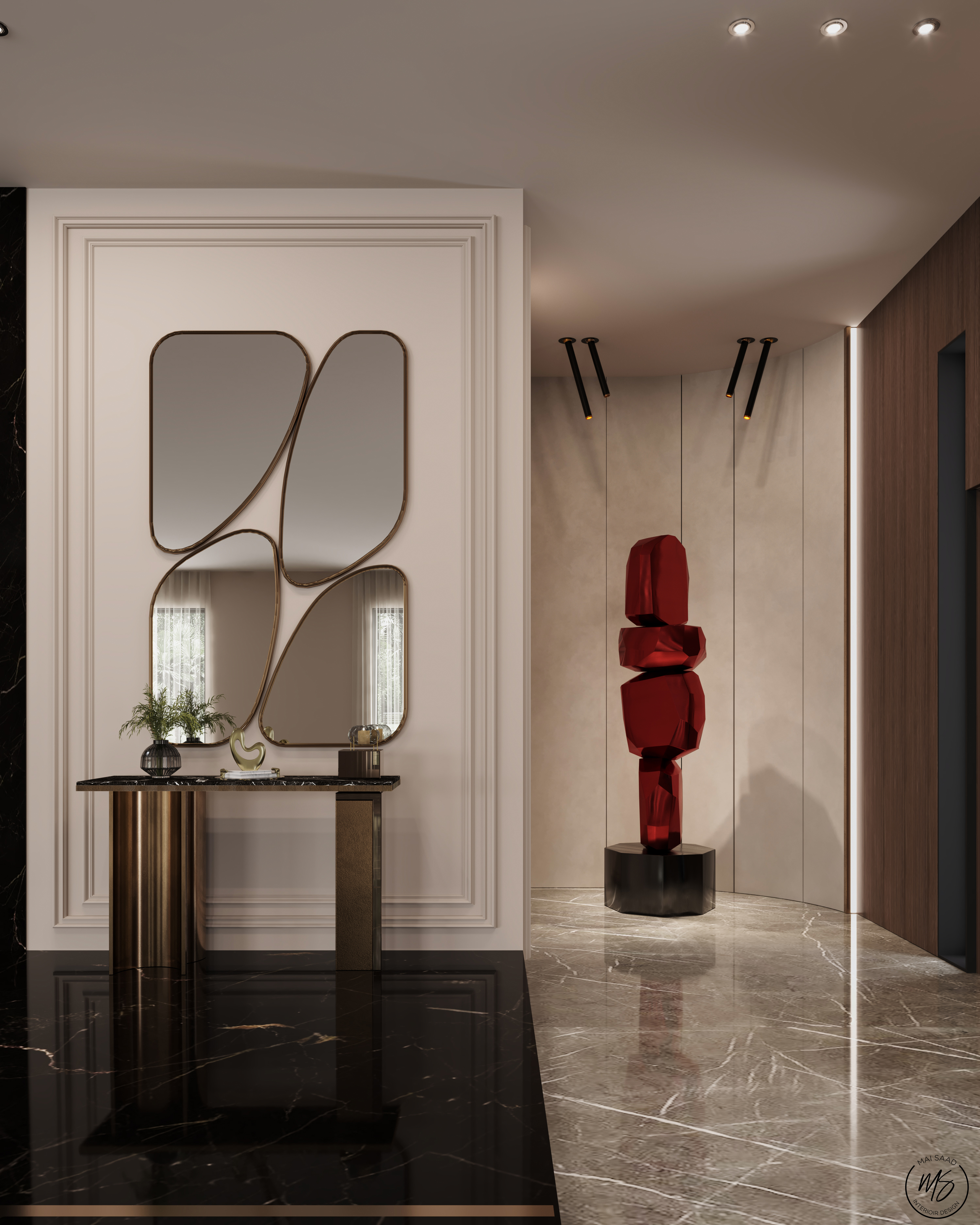 豪华入口丨MAI SAAD INTERIORS-7