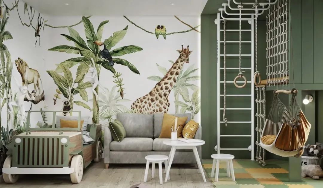 98㎡亲子宅 | 童趣游乐场与自然舒适空间的完美融合-25