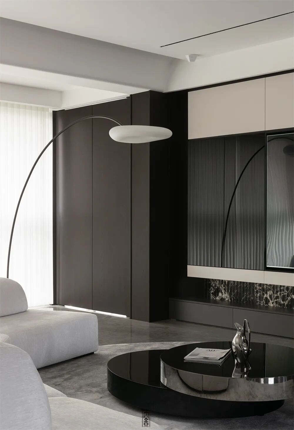 内舍软装丨228㎡现代意式风，不刻意奢华，以质感雅致实现高级感自由！-0