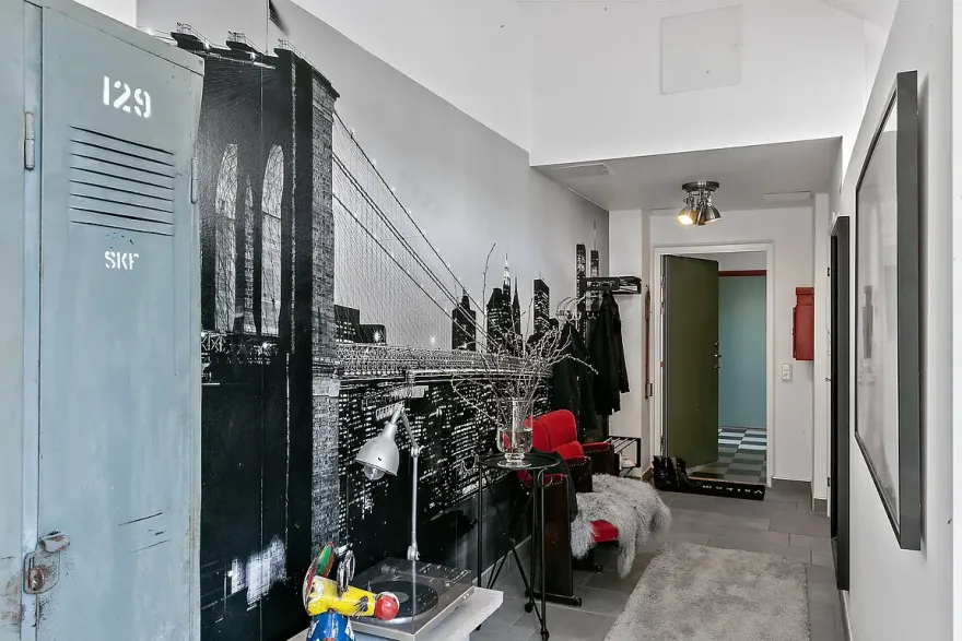 瑞典阁楼公寓 | 黑白灰的明亮魅力-10