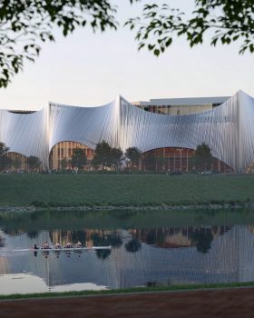 BIG reveals Nashville performing arts centre wrapped in aluminium pipes