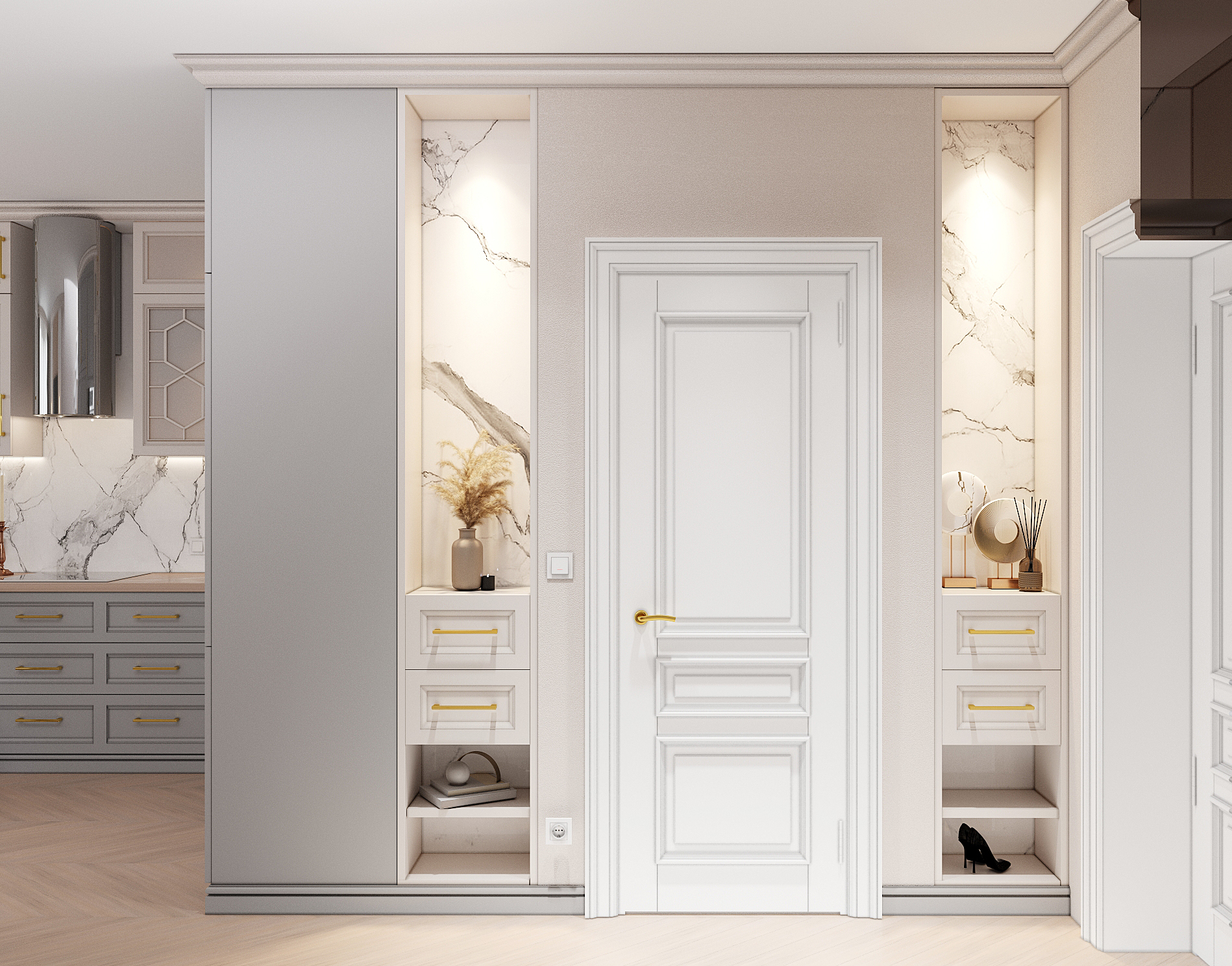 Двухуровневая квартира в классике-2