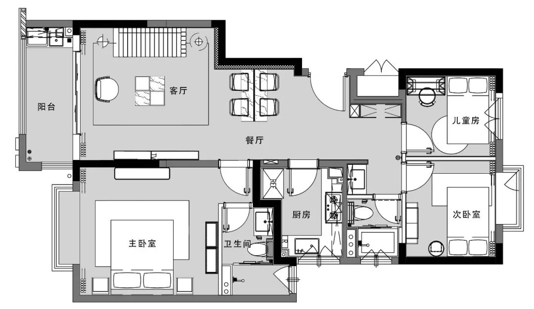无锡栖霞建设天樾府样板房 | 纽约大都会风格融入生活空间-48