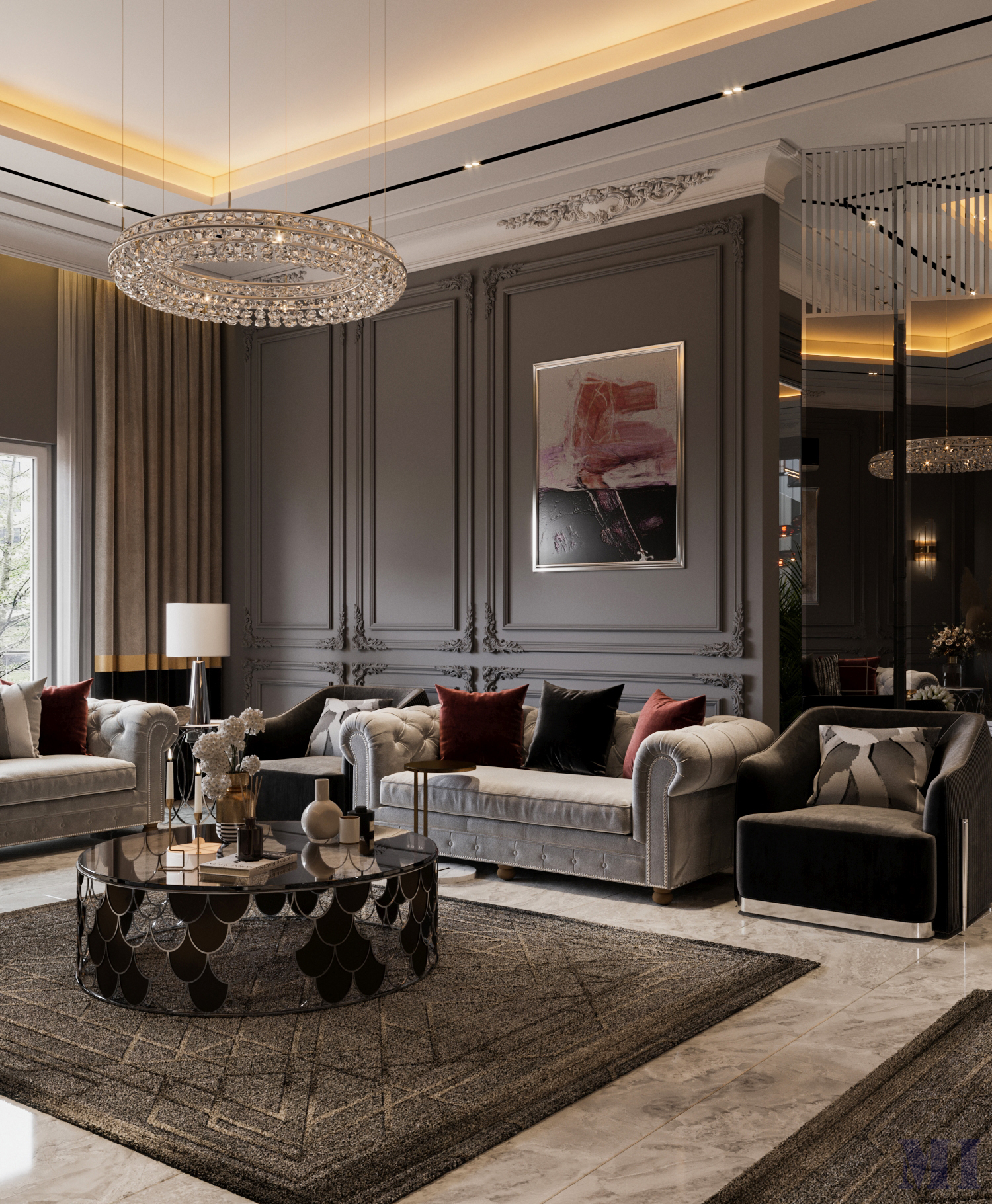 豪华黑暗别墅丨Mohamad İssa-11