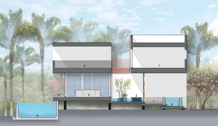 迈阿密拉丁风格住宅，融入传统元素的现代设计-12