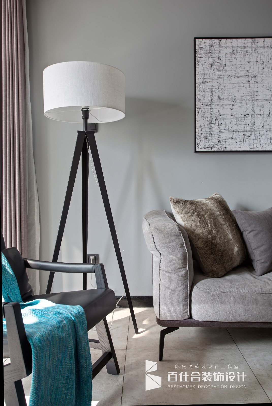 自“游”空间——139㎡摩登洋派现代宅  百仕合装饰设计-17