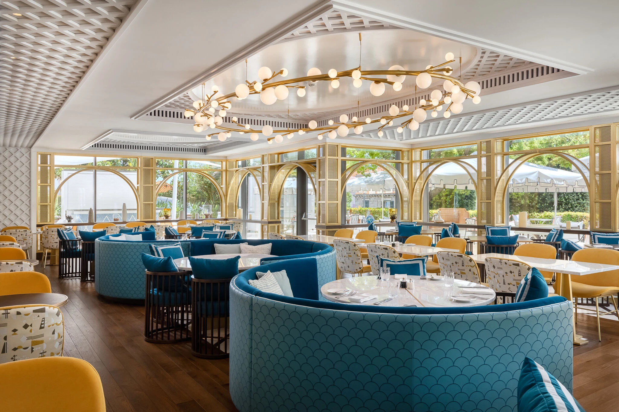 希尔顿帝国杜布罗夫尼克冬园餐厅丨克罗地亚丨GODDARD LITTLEFAIR-22