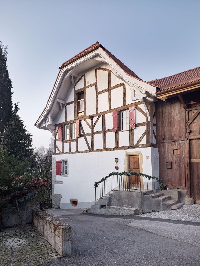 住宅与谷仓改造项目丨瑞士丨Atelier Pulver Architectes SA-12