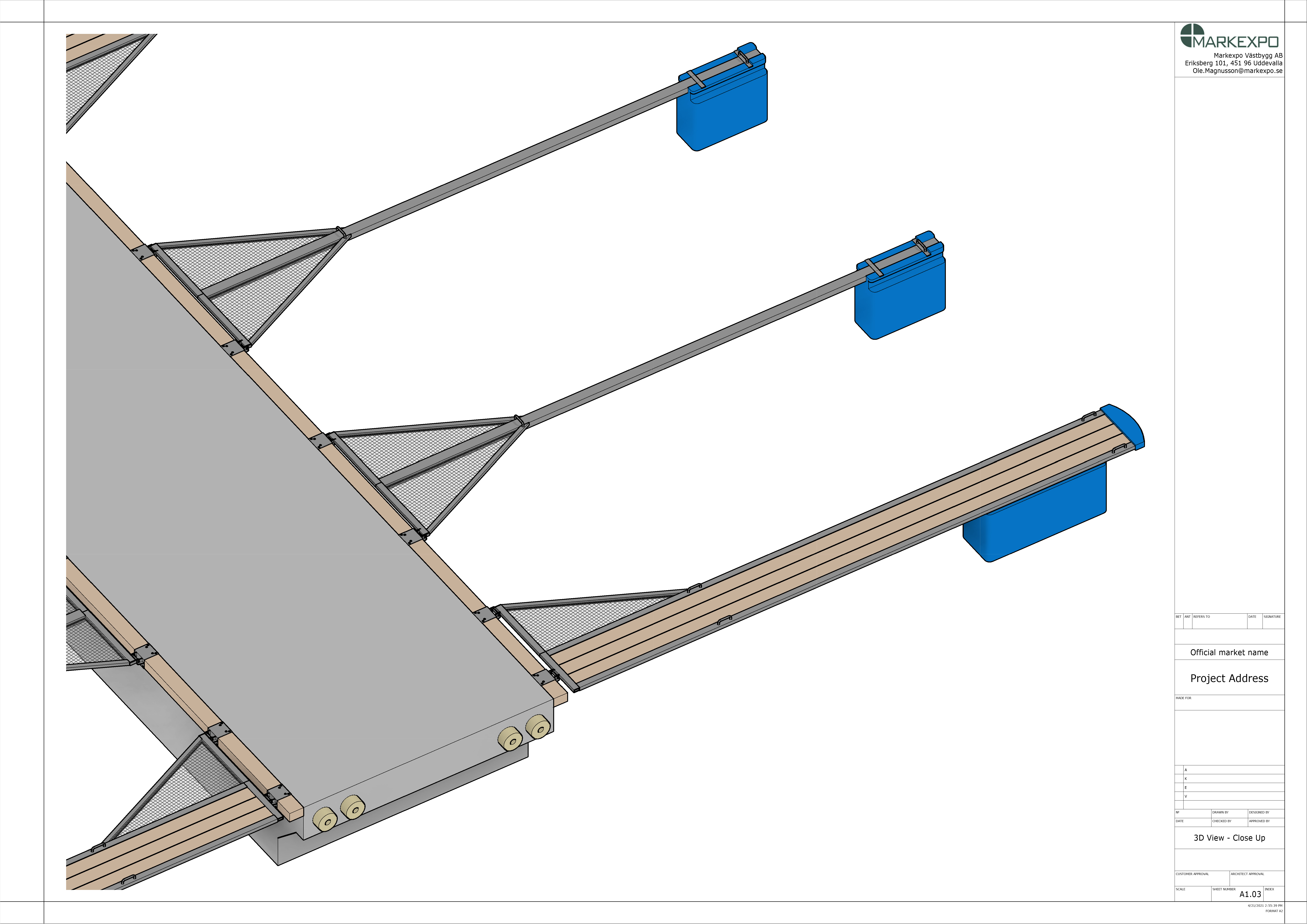 浮式码头 Revit 项目丨瑞典丨Markexpo AB 公司-7