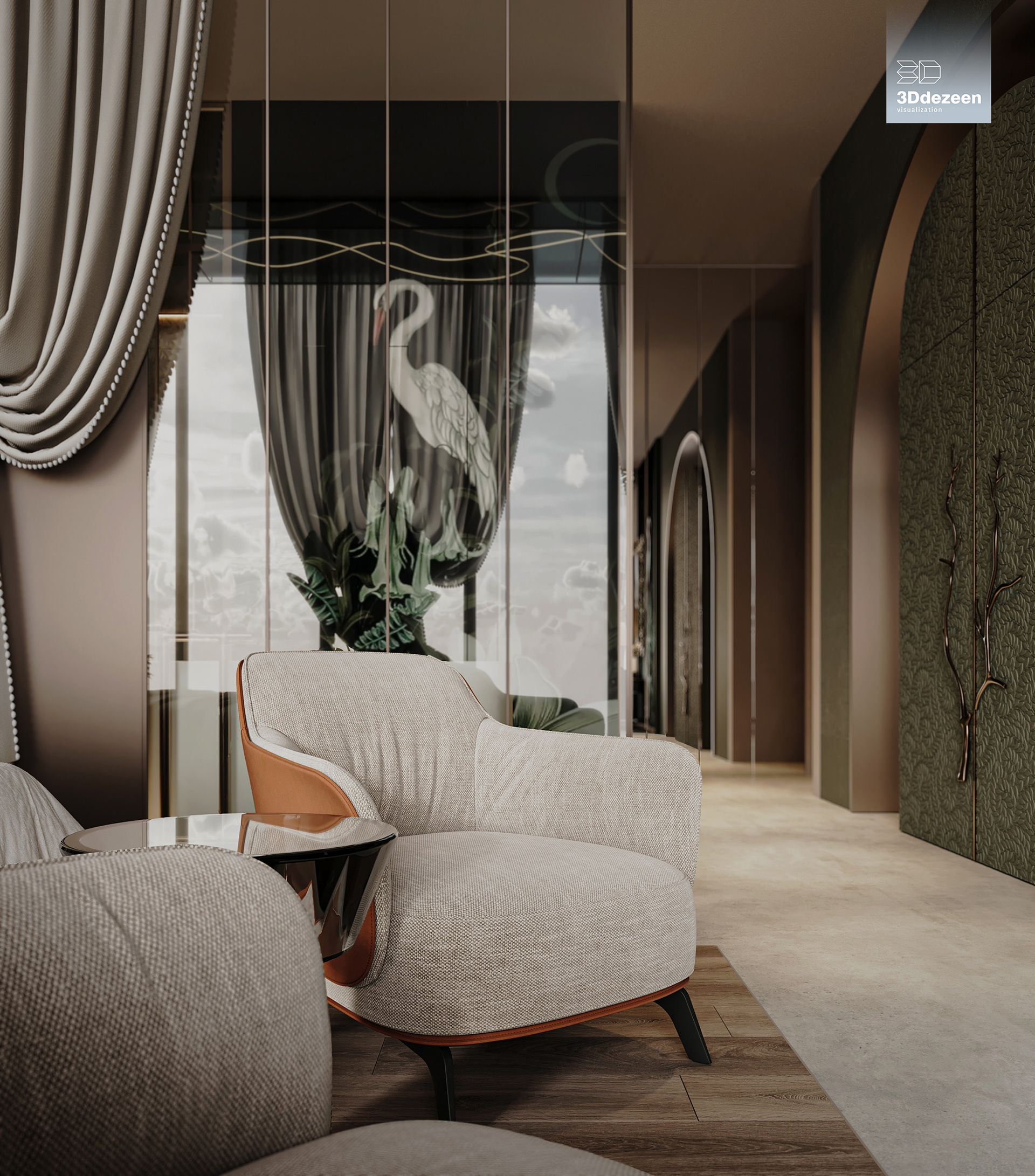 Miami Apartment 室内设计可视化丨美国-48