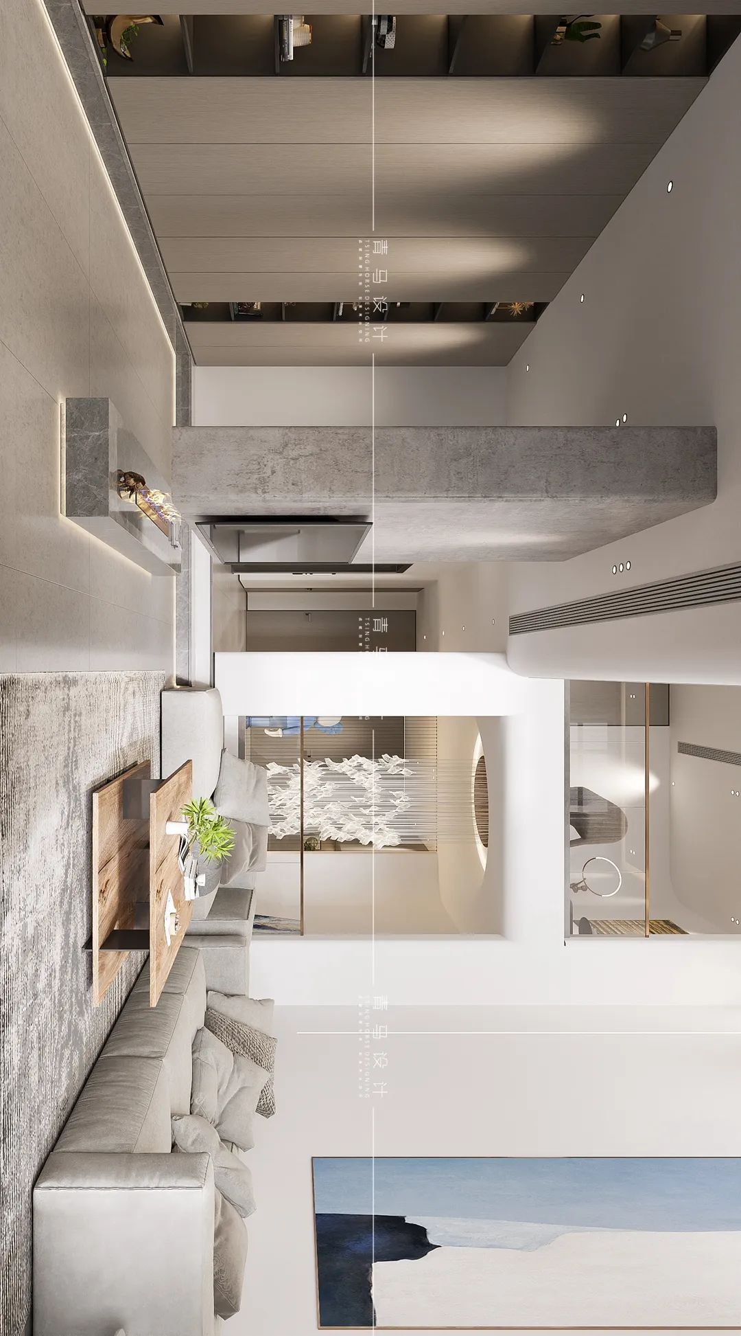 绿地国际生态城意式极简别墅设计丨青马别墅设计-15