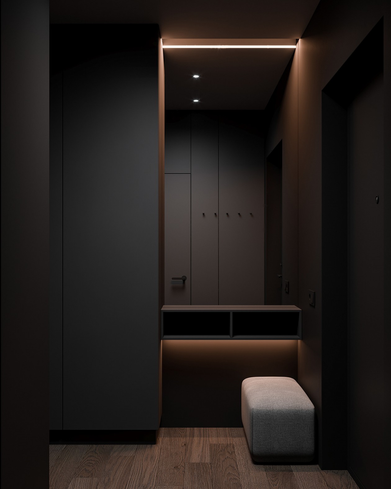 圣彼得堡高级黑色系公寓 质感超细腻-15