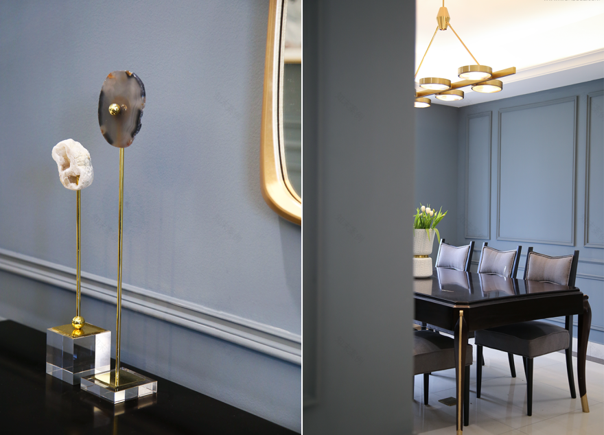 黛蓝绅士的 260㎡美式轻奢生活-31