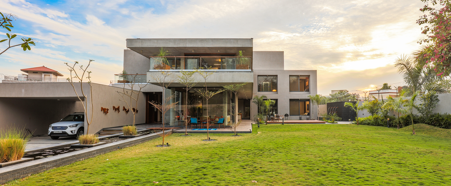 印度现代别墅的绿意空间与自然共生-42