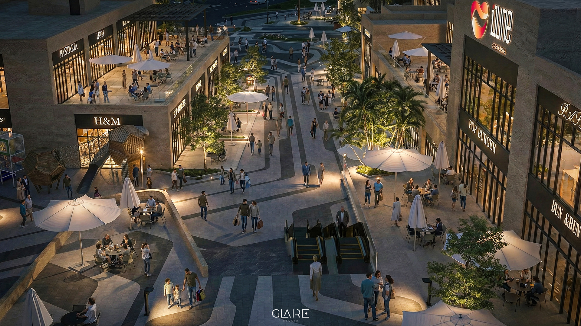枢纽购物中心丨沙特阿拉伯丨Glare Studio-8