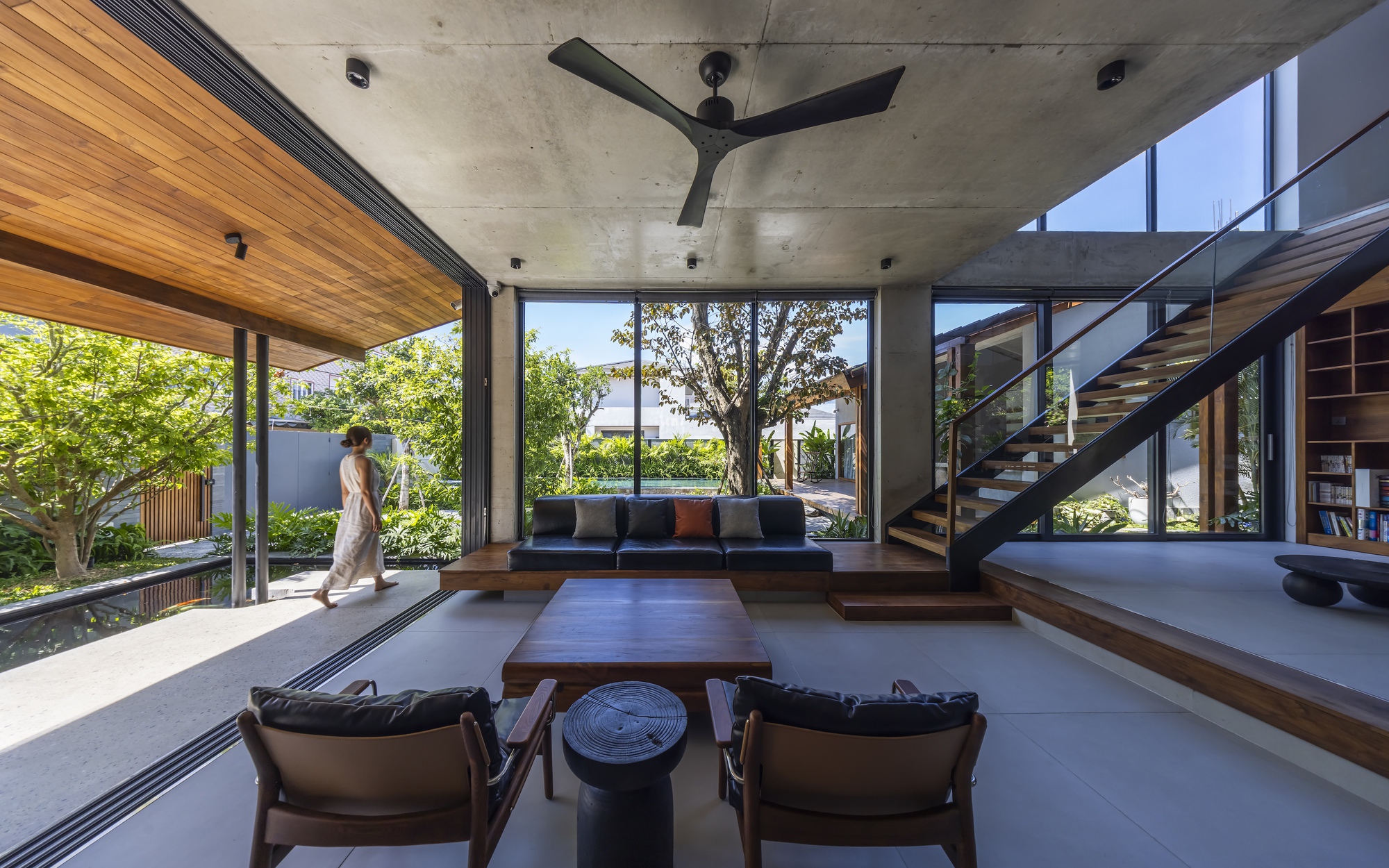 别墅庭院丨越南丨AN NAM Architecture-18