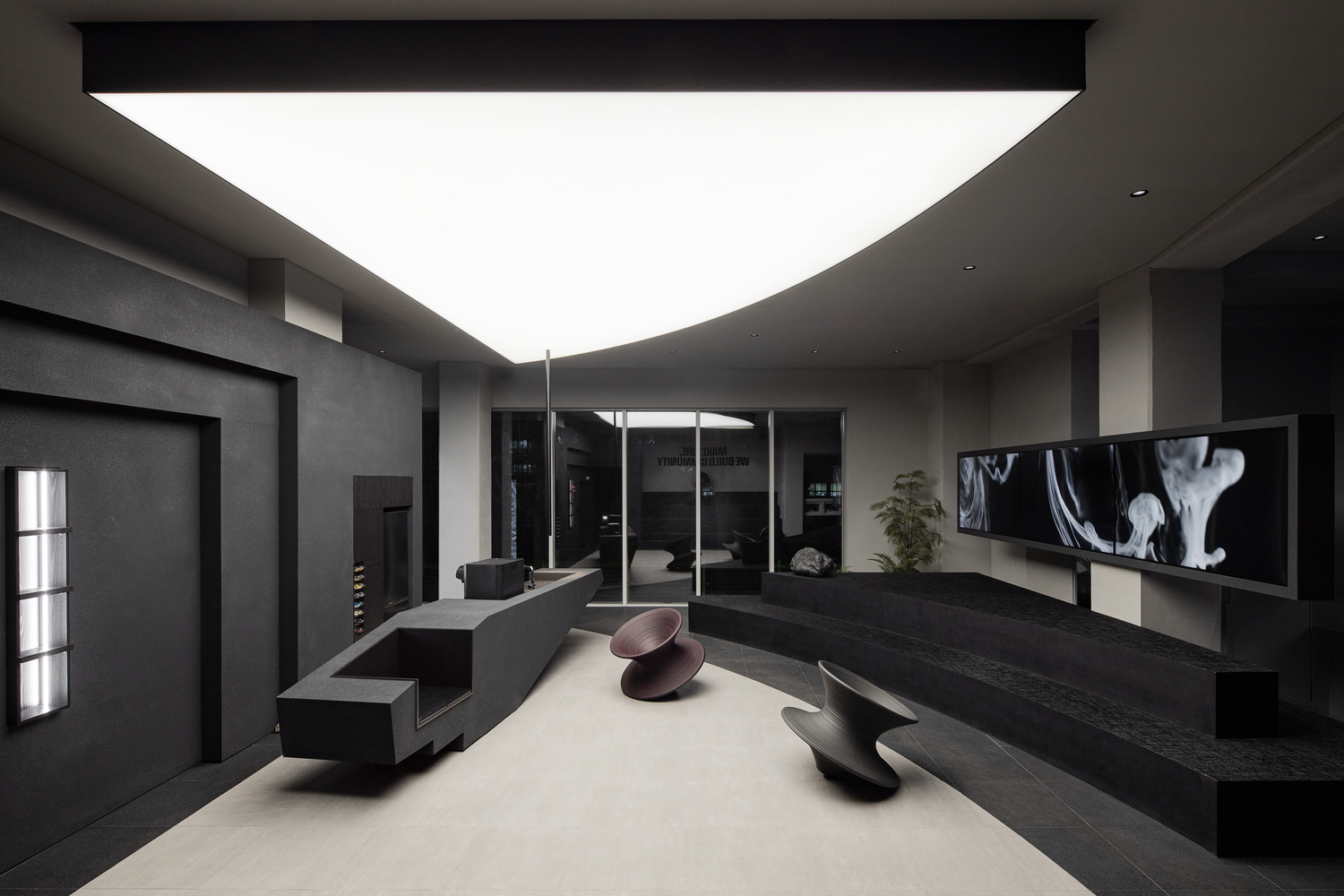 韩国 DMIL Office Lounge · 黑白简约的新媒体空间丨韩国首尔丨Plainoddity-30