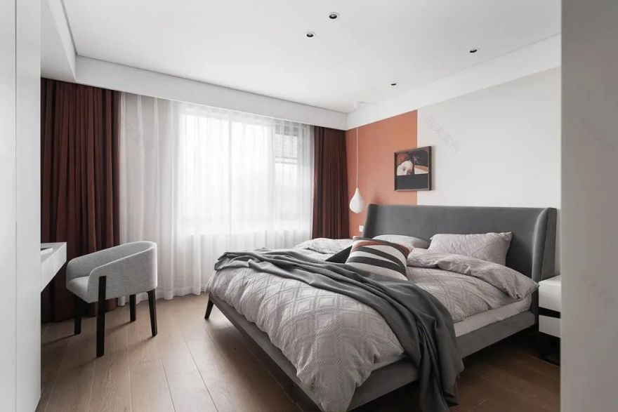 卧室背景墙设计丨中国唐山丨业之峰-36