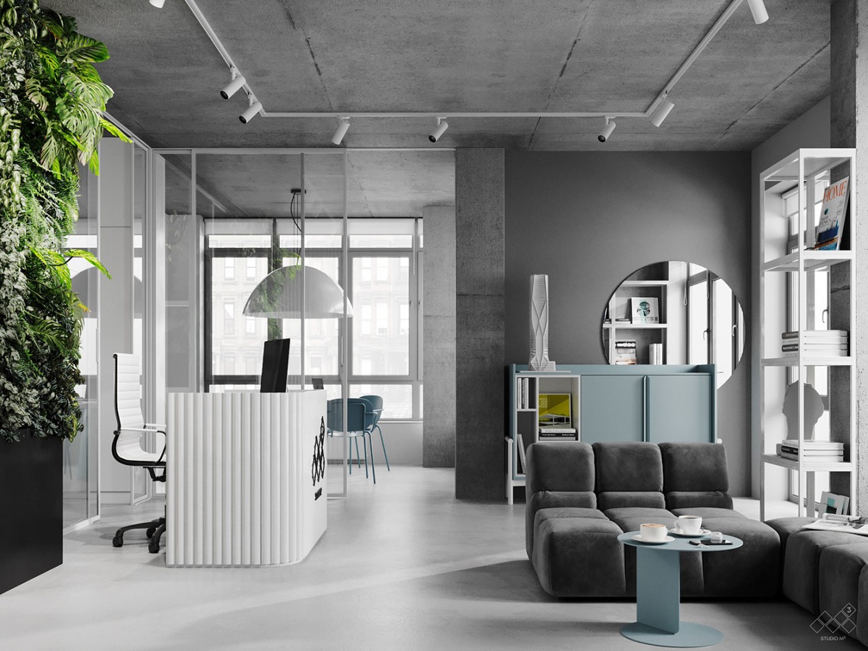 乌克兰基辅86㎡办公空间设计-5