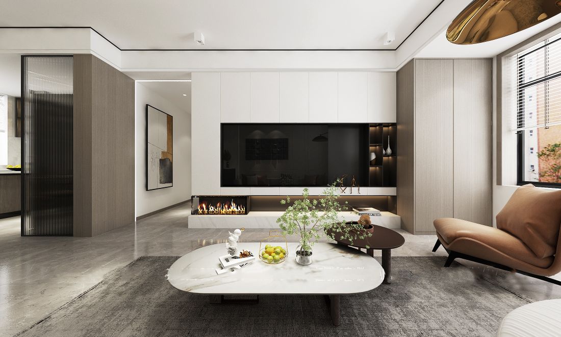 济宁尚龙原著115平装修效果图-1