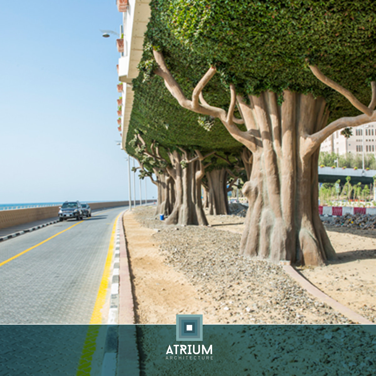 Palm Jumeirah Bridge Jungle Style- Atrium/ UAE-14