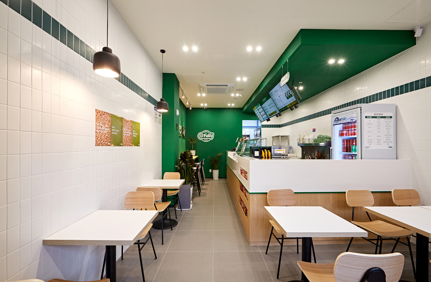 绿意盎然的韩国餐厅 | 自然的味道与现代设计-4