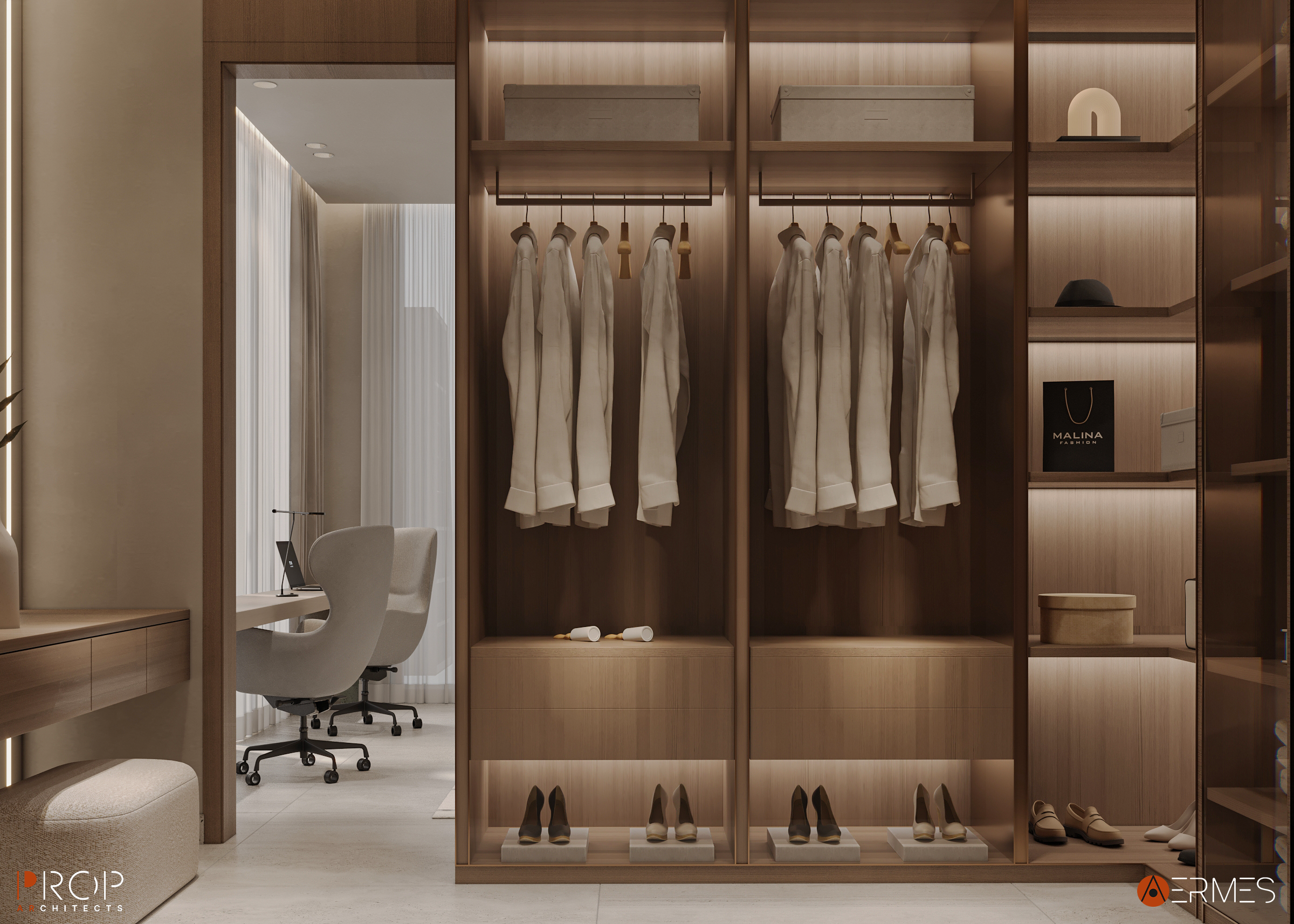 别墅室内装饰；别墅内部空间（结合常见语境，这里VILLA INTERIOR更可能指别墅的室内情况，比如室内装修、室内设计等方面，别墅室内装饰较符合常见表意，但别墅内部空间也可表达一定含义，若有具体场景信息可进一步精准翻译） 丨沙特阿拉伯吉赞丨PROP & AERMES ARCHITECTS-14