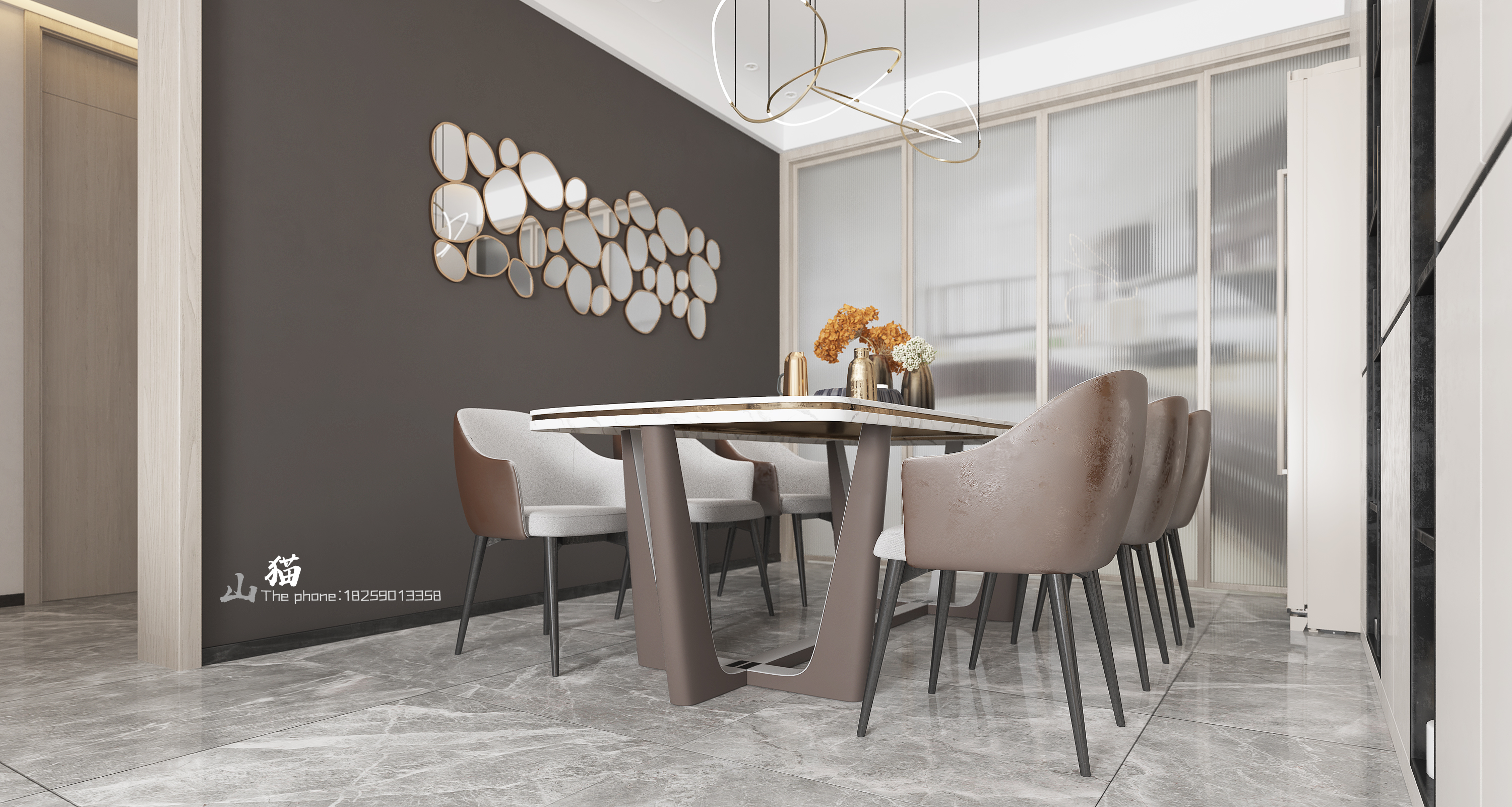 3Dmax18 打造现代居家客餐厅设计-16