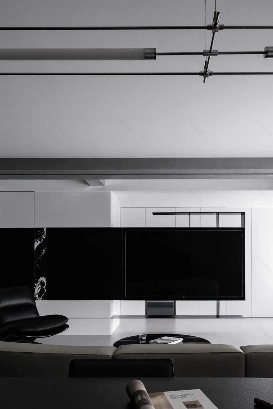 140㎡素墨写意,极致的黑白美学现场-42