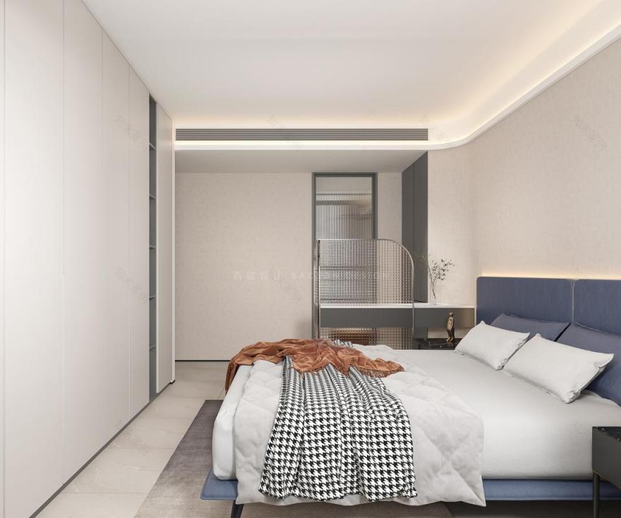 极简留白 · 蓝色童趣空间设计丨百宸设计-12