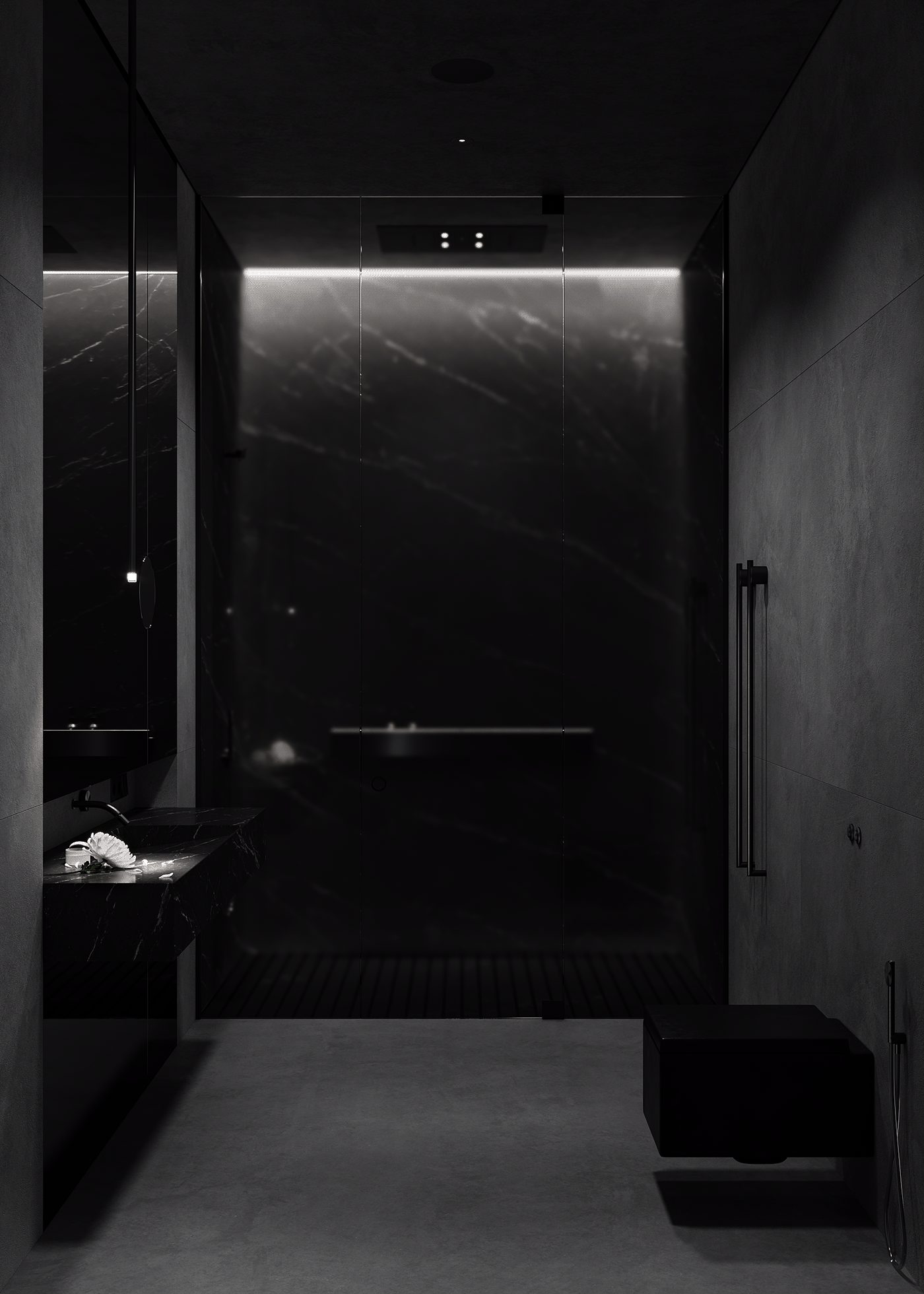 130平 高级黑色系空间，超赞！-37