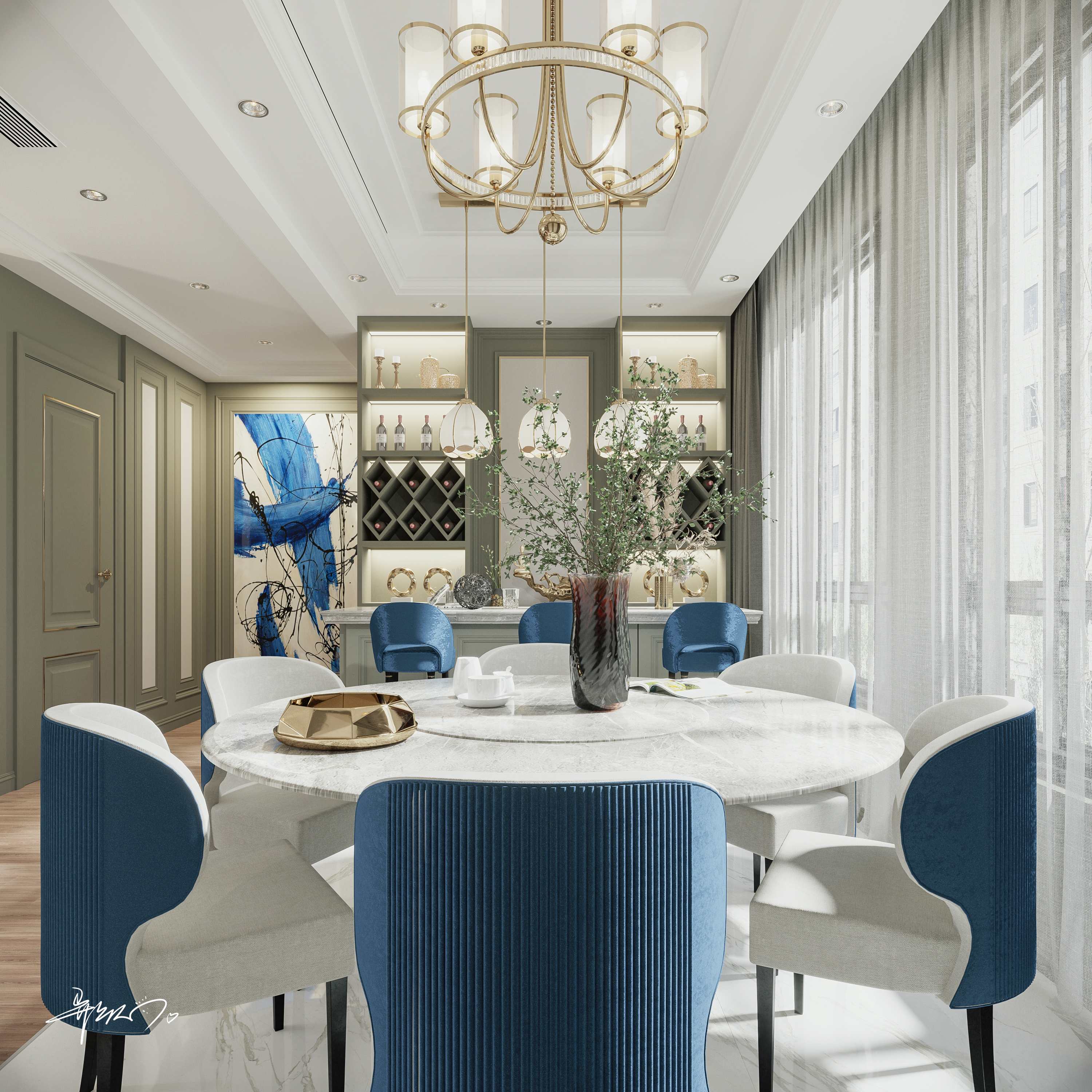 现代轻奢风在 Corona 项目的完美呈现-8